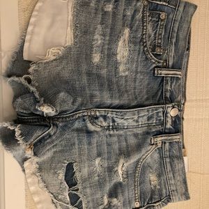 American Eagle, light washed denim shorts, 2